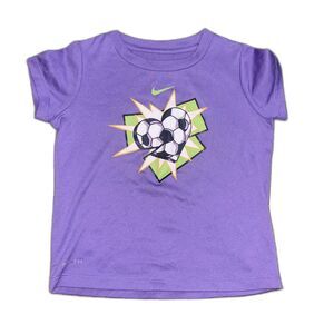 Nike Soccer Ball Purple Shirt Size 4